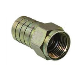 F PLUG COMPRESSION RG6 PVC 50 OHM 10 PK