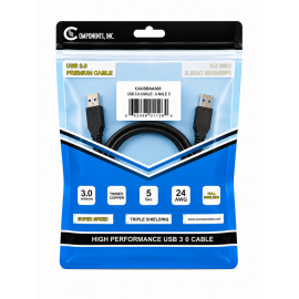 USB 3. 0 A-A MALE -  MALE 3' (3 foot, 3 feet, 3 ft)