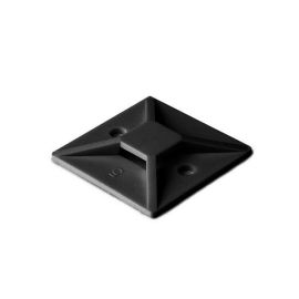 adhesive mount 1" (1 inches, 1 inch, 1 in)x1" (1 inches, 1 inch, 1 in), 100pk, black