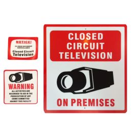 4" (4 inches, 4 inch, 4 in) DOOR ALARM DECAL SPANISH