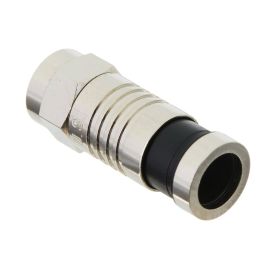 F PLUG COMPRESSION RG59 PVC 50 OHM 10 PK