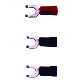 vinyl ins.flanged block spade 16-14awg #8stud, 8pack