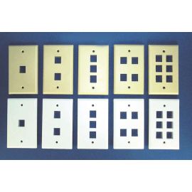 WALL PLATE IVORY 3 PORT