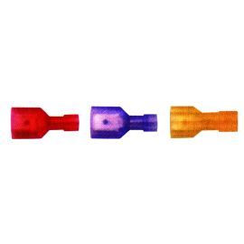 nylon fully ins.male quick disconnect 22-18awg.250w, 100pk