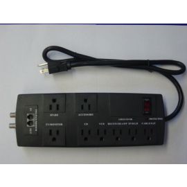 8 OUTLET TEL/FAX/MOD/SAT 6' CORD, 1650 JOULES