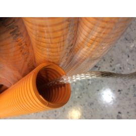 ORANGE RACEWAY LOOM 1.25" (25 inches, 25 inch, 25 in) X 100' (100 foot, 100 feet, 100 ft) W/ PULL TAPE