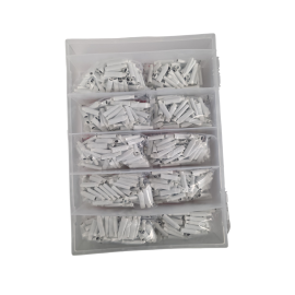 B COONECTOR PLAIN WHITE 1000 PACK