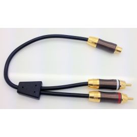 RCA F to Dual RCA M 1ft