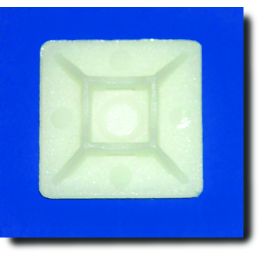 adhesive mount 1" (1 inches, 1 inch, 1 in)x1" (1 inches, 1 inch, 1 in), 100pk, natural