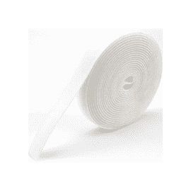 Hook/loop 25 yd. white  3/4" (4 inches, 4 inch, 4 in)