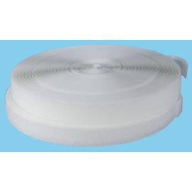 Wire tie, hook and loop, 50 yd. white 3/4" (4 inches, 4 inch, 4 in)