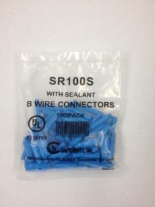 B COONECTOR GEL FILLED BLUE 100 PACK